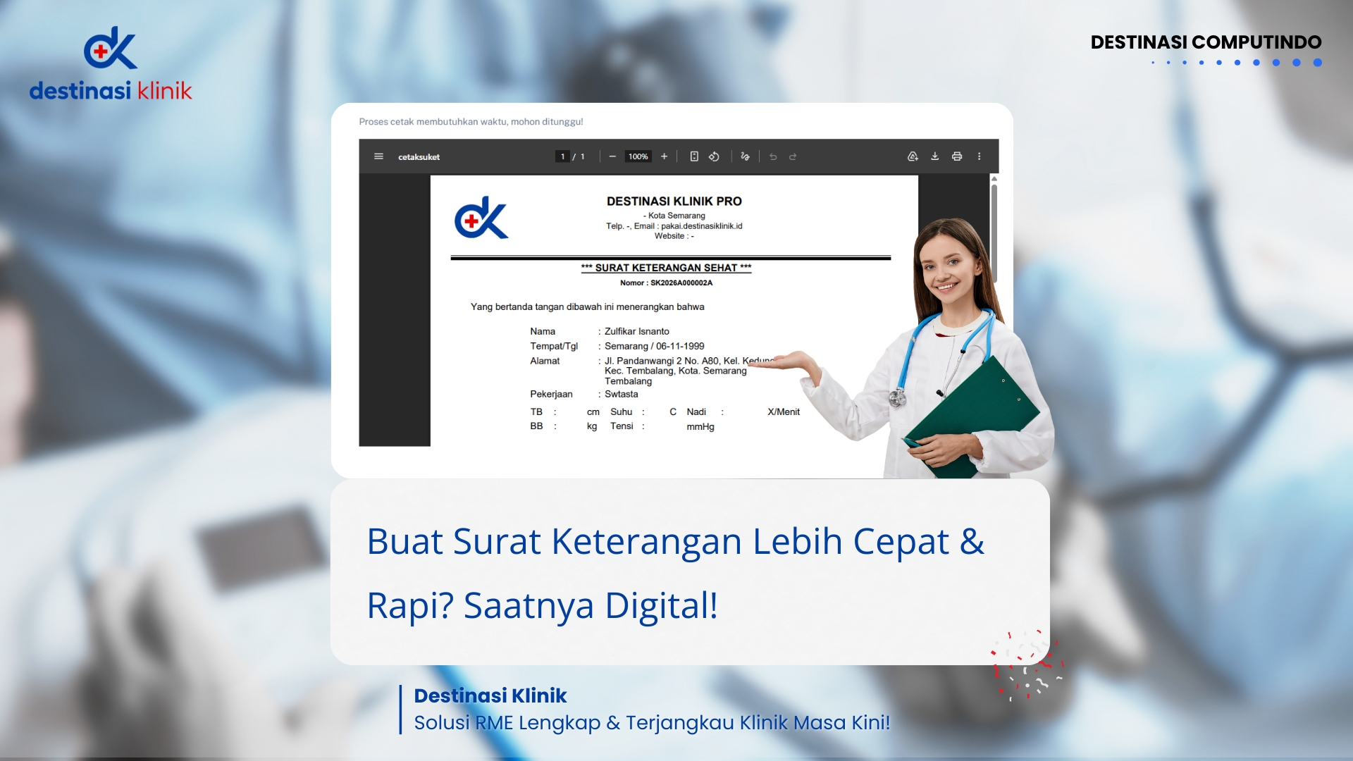 Buat Surat Keterangan Lebih Cepat dan Rapi: Saatnya Klinik Anda Go Digital