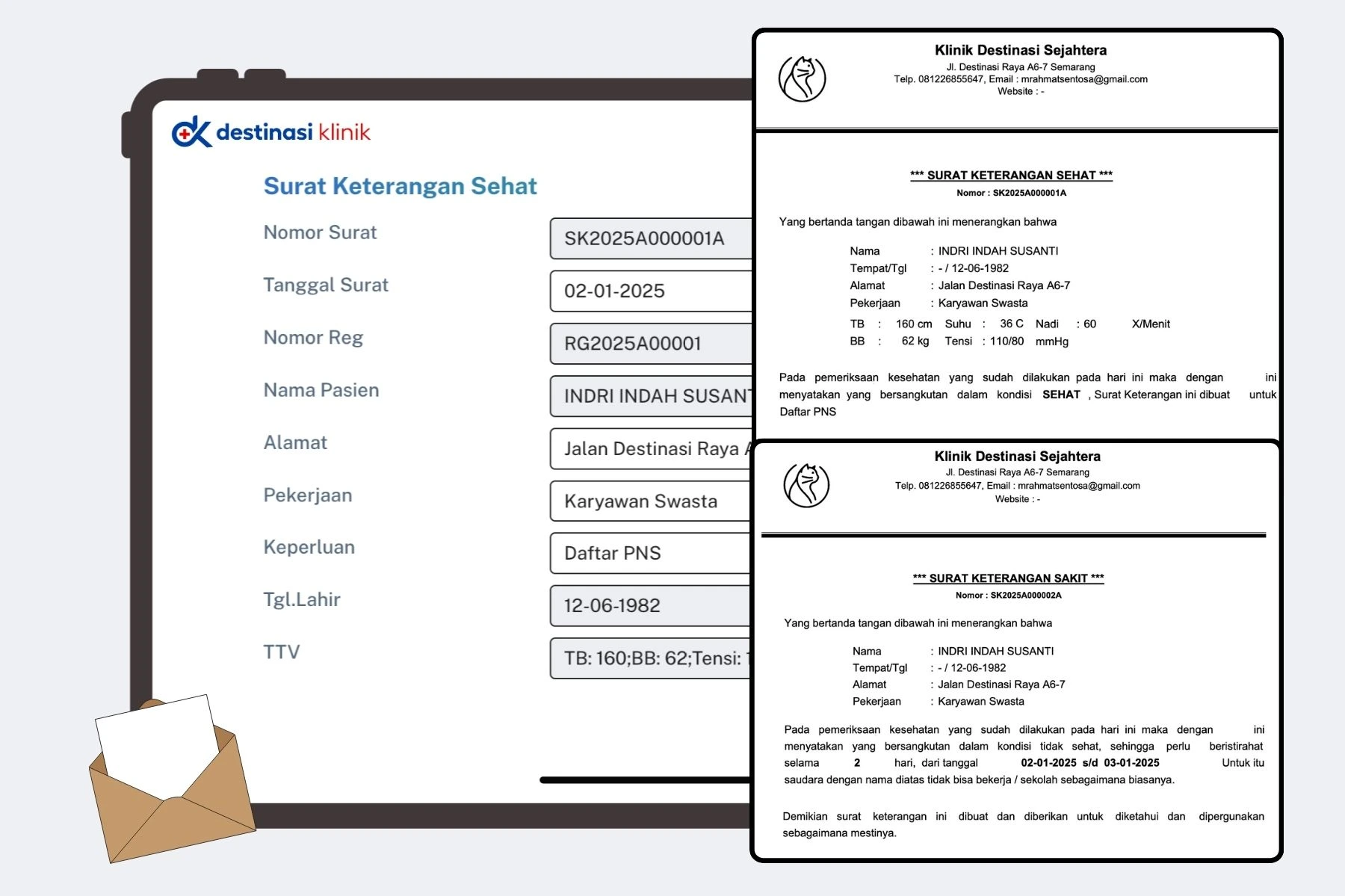 Surat Keterangan Sehat & Sakit